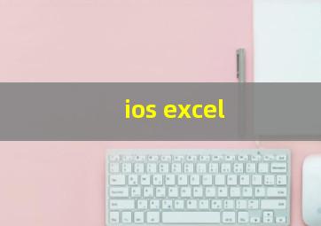 ios excel